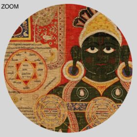 Printable Cosmic Parsvanatha - Jainism cosmology, Hindu, Jain Dharma art - vintage print poster