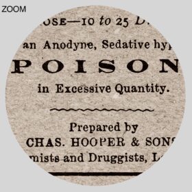 Printable Laudanum Poison - vintage apothecary label, opium poster - vintage print poster