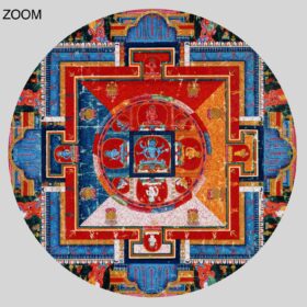 Printable Mandala of Jnanadakini  - vintage Tibetan Buddhist Vajrayana art - vintage print poster