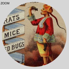 Printable Rough On Rats - vintage 1800s poison advertisement poster - vintage print poster