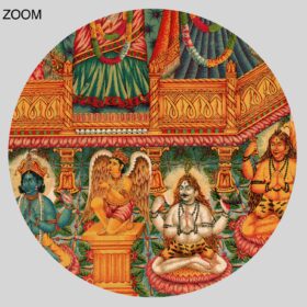 Printable Shri Jagannatha, Krishna cult - Hindu art, Indian ethnic painting - vintage print poster