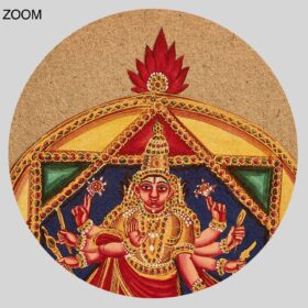 Printable Mandala of God Vishnu - Hindu art, Vaishnavism, Vishnuism - vintage print poster
