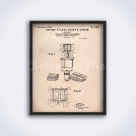 Printable RCA vintage ribbon microphone patent poster, studio decor - vintage print poster