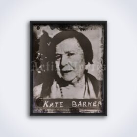 Printable Ma Barker vintage photo - Kate Barker, Barker-Karpis gang - vintage print poster