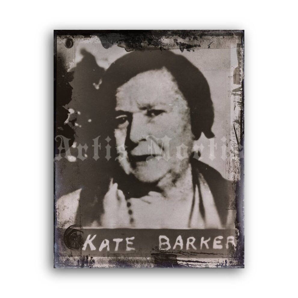 Printable Ma Barker vintage photo - Kate Barker, Barker-Karpis gang - vintage print poster
