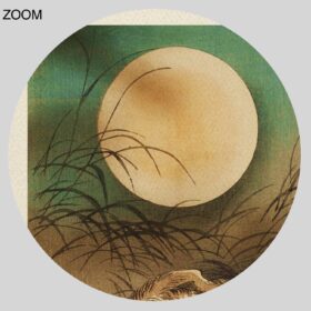 Printable Moon over Musashi Plain - Tsukioka Yoshitoshi woodblock print - vintage print poster