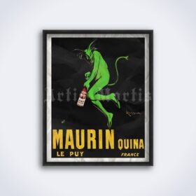 Printable Maurin Quina wine, liqueur, vintage advertisement print - vintage print poster