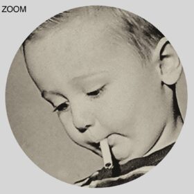 Printable Smoking boy, little smoker - vintage humour photo print - vintage print poster