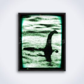 Printable Loch Ness monster vintage photo - Nessie photography - vintage print poster