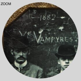 Printable Victorian Vampires - Vampyres 1882 vintage Halloween photo - vintage print poster