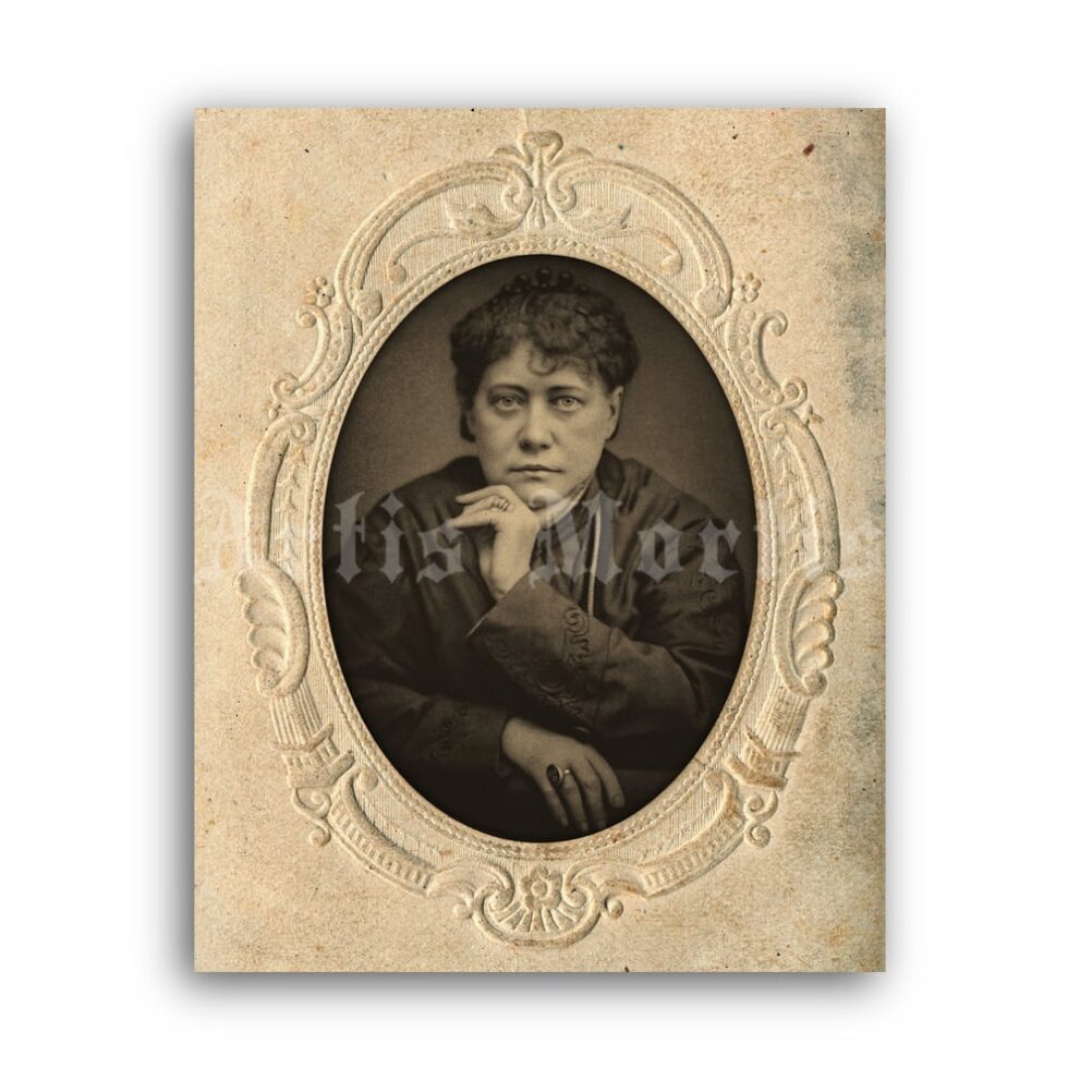 Printable Helena Blavatsky vintage portrait photo - Theosophical society - vintage print poster