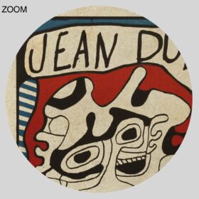 Printable Jean Dubuffet 1968 exhibition poster - Ecrits et Lithographies - vintage print poster