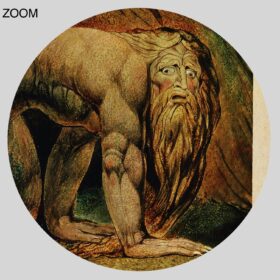 Printable Nebuchadnezzar - King of Babylon - art by William Blake - vintage print poster