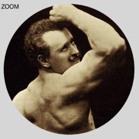 Printable Eugen Sandow vintage photo - Victorian bodybuilder, powerlifter - vintage print poster
