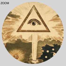 Printable The Eye of Providence - Freemasonry, Eye in the Pyramid print - vintage print poster