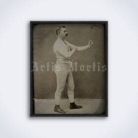 Printable John L Sullivan vintage photo - Boxer, heavyweight champion - vintage print poster