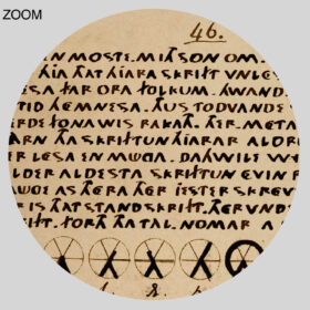 Printable Oera Linda manuscript page, Ura-Linda print, Norse pagan art - vintage print poster