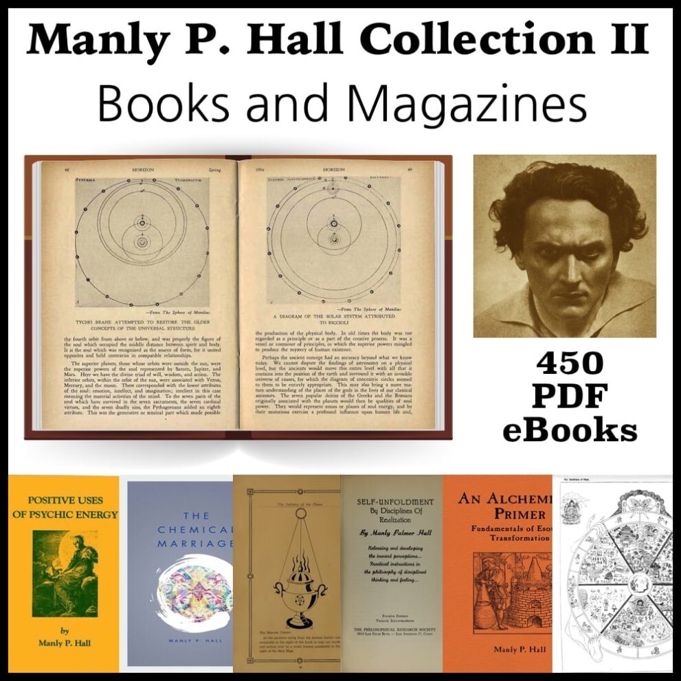 Printable Manly Palmer Hall Books and Magazines Collection PDF - vintage print poster