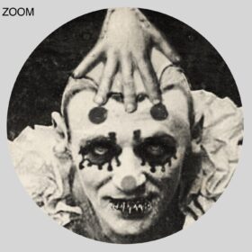 Printable Creepy, strange, weird clown – vintage circus photo print - vintage print poster