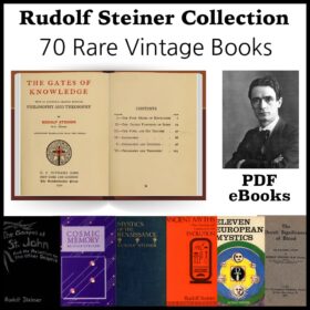 Printable Rudolf Steiner Books Collection - 70 vintage PDF eBook - vintage print poster