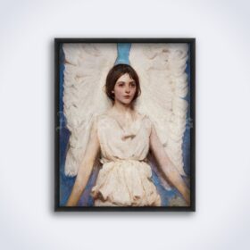 Printable Angel - 1889 painting by Abbott Handerson Thayer - vintage print poster