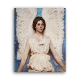 Printable Angel - 1889 painting by Abbott Handerson Thayer - vintage print poster