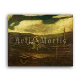 Printable Death on a Pale Horse – painting by Albert Pinkham Ryder - vintage print poster
