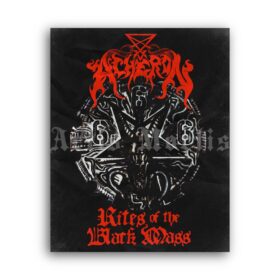 Printable Mayhem - Live in Leipzig 1993 poster, black metal art print - vintage print poster