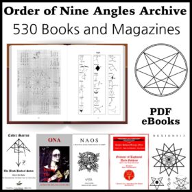 Printable Order of Nine Angles, ONA Collection - 530 PDF eBooks - vintage print poster