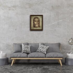 Printable Shroud of Turin - Jesus Christ face, holy artefact poster - vintage print poster