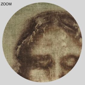 Printable Shroud of Turin - Jesus Christ face, holy artefact poster - vintage print poster