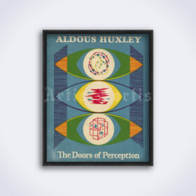 Printable Aldous Huxley - The Doors of Perception 1954 1st edition cover - vintage print poster