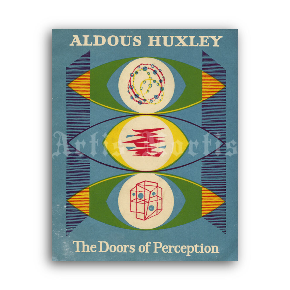 Printable Aldous Huxley - The Doors of Perception 1954 1st edition cover - vintage print poster