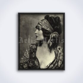 Printable Gypsy woman, silent movie actress Evelyn Brent vintage photo - vintage print poster