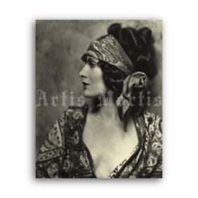 Printable Gypsy woman, silent movie actress Evelyn Brent vintage photo - vintage print poster