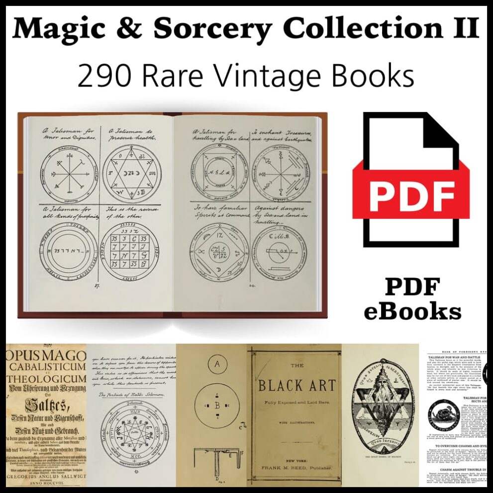 Printable Magic and Sorcery Collection II - 120 vintage, rare PDF eBook - vintage print poster