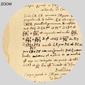 Printable Isaac Newton manuscript, Principia Mathematica print - vintage print poster