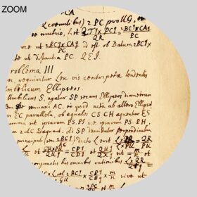 Printable Isaac Newton manuscript, Principia Mathematica print - vintage print poster