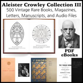 Printable Aleister Crowley books and audio collection III, PDF eBook - vintage print poster