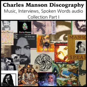 Printable Charles Manson - Complete audio recordings collection part1 - vintage print poster