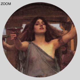 Printable Circe Offering the Cup to Ulysses - John William Waterhouse - vintage print poster
