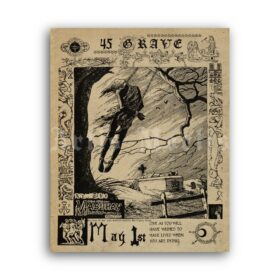 Printable Mysteries of Freemasonry poster - Baphomet, Satan, Masonic art - vintage print poster