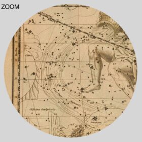 Printable Aquarius zodiacal constellation, astronomy, zodiac sign print - vintage print poster