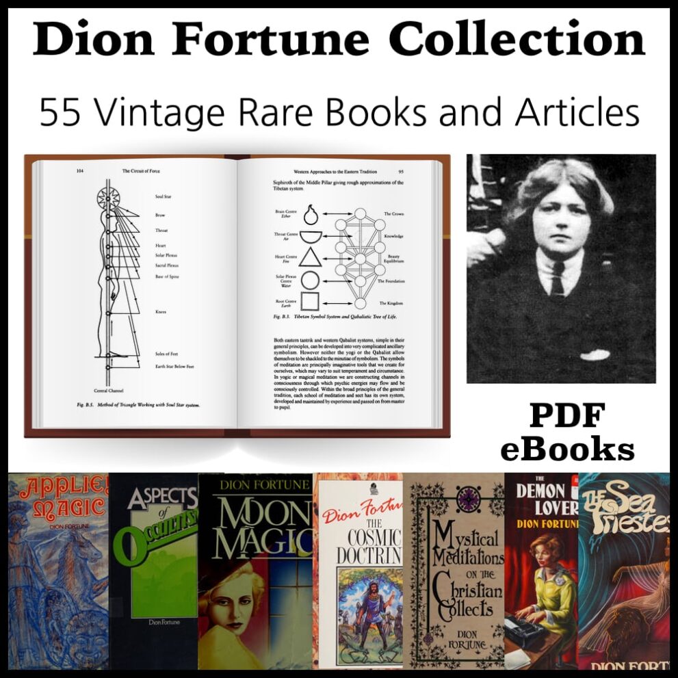 Printable Dion Fortune Books Collection - 55 vintage PDF eBook - vintage print poster