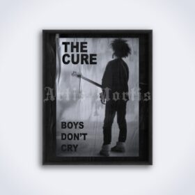 Printable The Cure - Boys Don't Cry 1980 post-punk album promo poster - vintage print poster