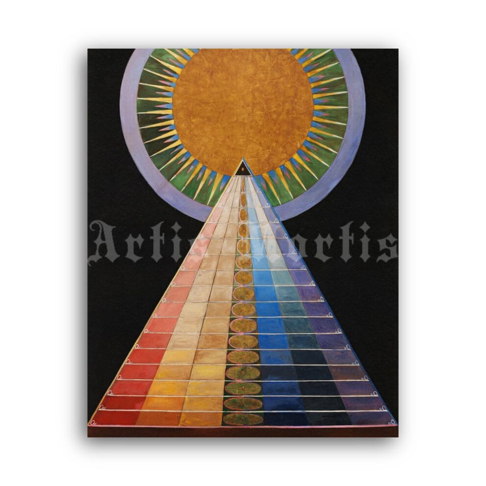 Printable Hilma af Klint - Altarpiece No1 abstract mystic visionary painting - vintage print poster