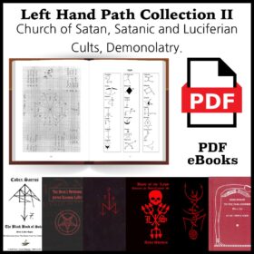 Printable Left Hand Path and Satanism book collection II - PDF eBooks - vintage print poster