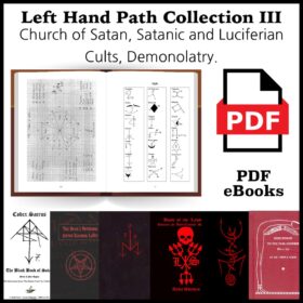 Printable Left Hand Path and Satanism book collection III - PDF eBooks - vintage print poster