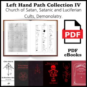 Printable Left Hand Path and Satanism book collection IV - PDF eBooks - vintage print poster