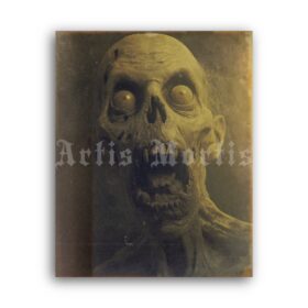 Printable Zombie vintage photo, horror, creepy, macabre, monster print - vintage print poster